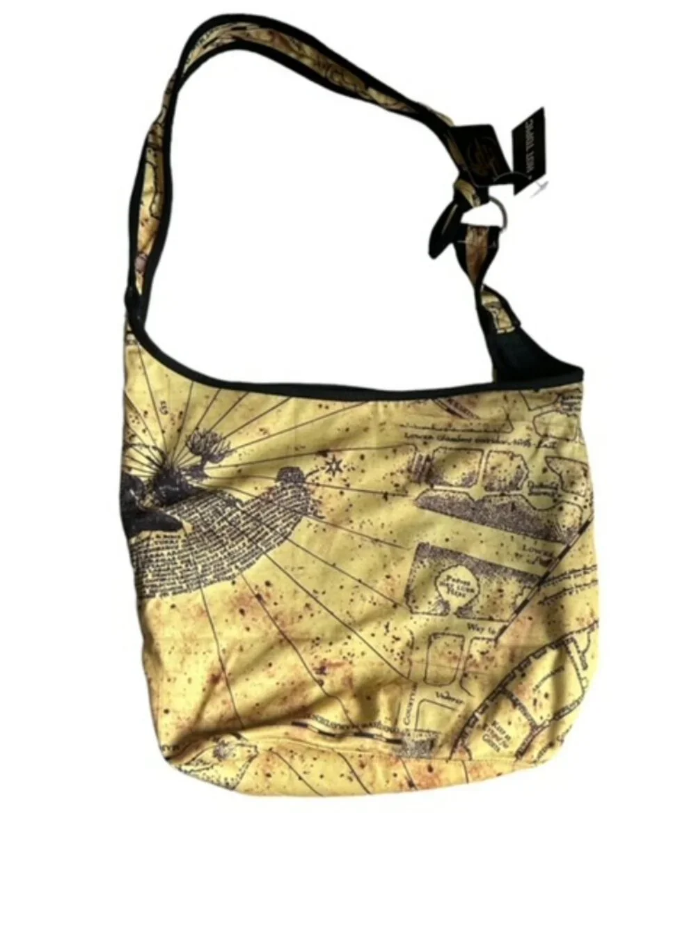 Harry Potter Hot Topic The Marauder's Map Wizard Hobo Tote Bag Purse
